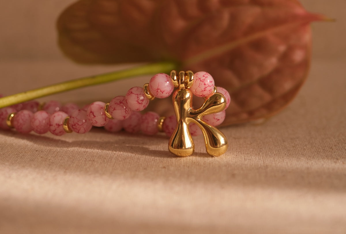 Dahlia Initial Necklace