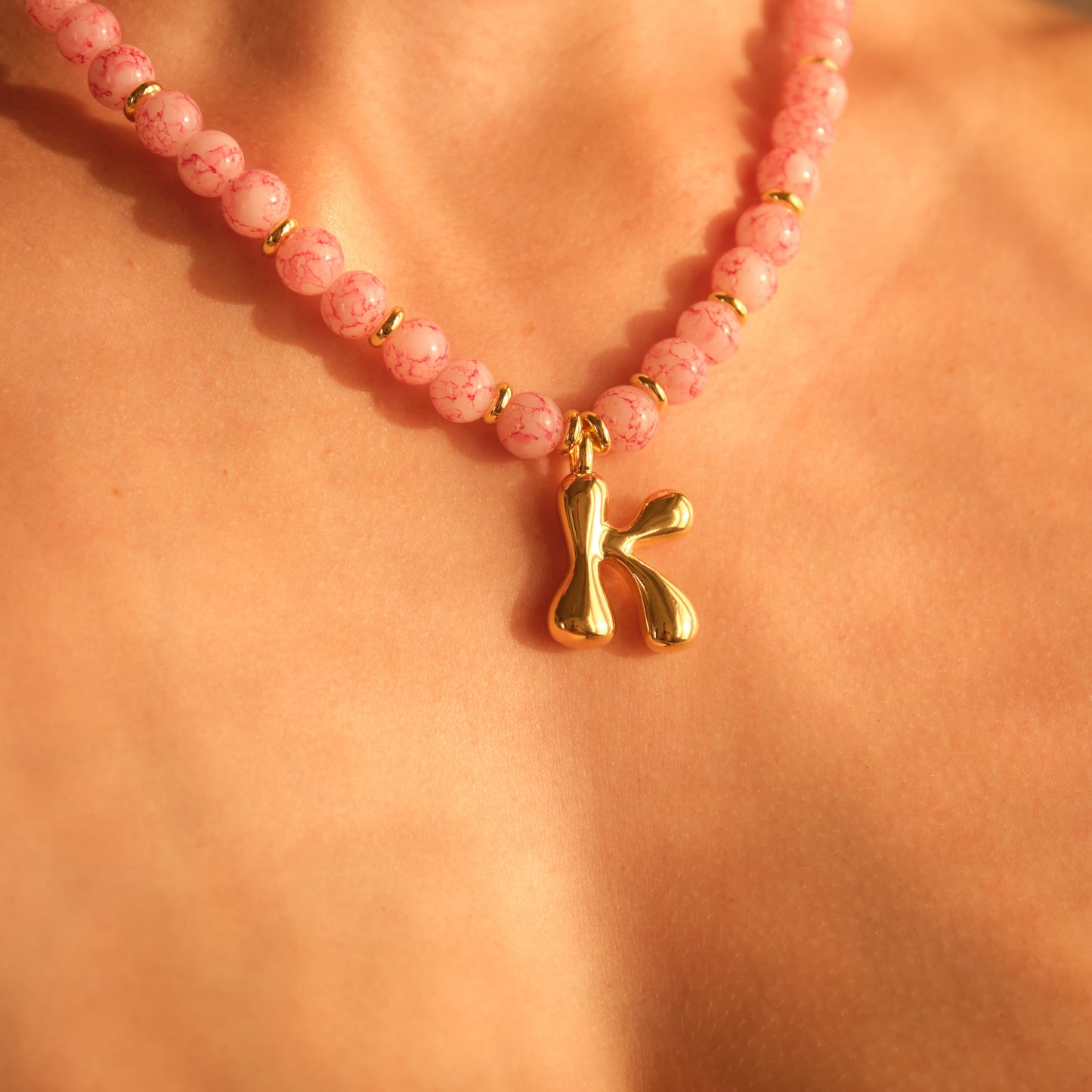 Dahlia Initial Necklace